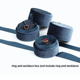 Velvet Bowknot Jewelry Box Wedding Engagement Ring Earrings Necklace Bracelet