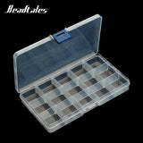 Beadtales 15 Slots Jewelry Organizer Storage Box Plastic Packaging