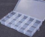 Beadtales 15 Slots Jewelry Organizer Storage Box Plastic Packaging
