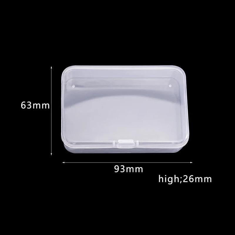 Transparent Plastic Nail Box Multi-spec Nail Accessories Sub-package Storage Box