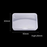 Transparent Plastic Nail Box Multi-spec Nail Accessories Sub-package Storage Box