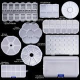 Transparent Plastic Nail Box Multi-spec Nail Accessories Sub-package Storage Box