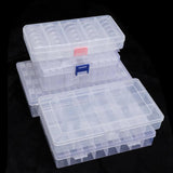 Transparent Plastic Nail Box Multi-spec Nail Accessories Sub-package Storage Box