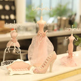 Pink Lace Lady Figure Mannequin Stand Display Showcase Rack