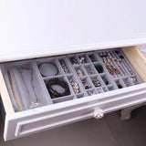 Velvet Jewelry Storage Tray Display Holder Stand Box Showcase Drawer