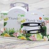 50Pcs Vintage Jewelry Display Cards DIY THANK YOU Hair Ornaments Clip Card