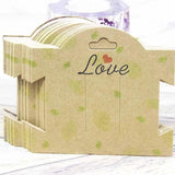 50Pcs Vintage Jewelry Display Cards DIY THANK YOU Hair Ornaments Clip Card