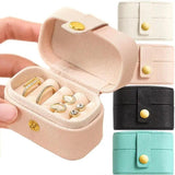 Travel Jewelry Organizer PU Leather Case Locket Necklace Box