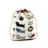 4pcs Big Cotton Drawstring Gift Bags 15x20cm for Cosmetics, Jewelry & Goodies