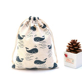 4pcs Big Cotton Drawstring Gift Bags 15x20cm for Cosmetics, Jewelry & Goodies