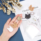 50pcs Cat Paper Card Adhesive Plastic Bag Jewelry Display Cardboards Tags