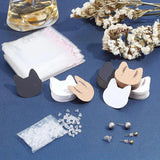50pcs Cat Paper Card Adhesive Plastic Bag Jewelry Display Cardboards Tags