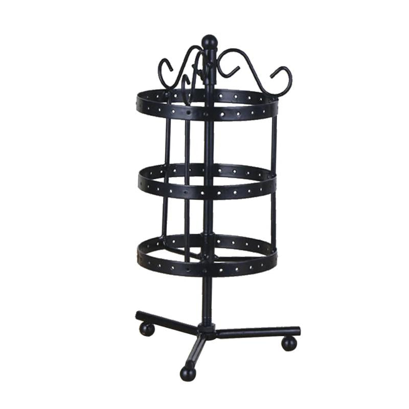 Iron Rotating Round Earrings Display Stand - Save Space
