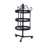 Iron Rotating Round Earrings Display Stand - Save Space
