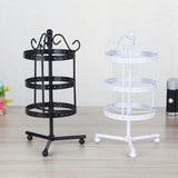 Iron Rotating Round Earrings Display Stand - Save Space