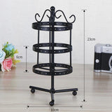 Iron Rotating Round Earrings Display Stand - Save Space