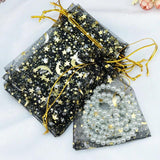 50pcs Colorful Drawstring Organza Bags Jewelry Candy Snacks Storage Pouches