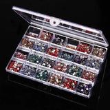 24 Grids Plastic Jewelry Storage Box Organizer Case for Women Girl
