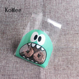100pcs 7x7+3cm Plastic Transparent Self Adhesive Pouch Bags