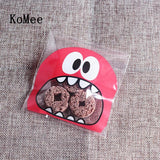 100pcs 7x7+3cm Plastic Transparent Self Adhesive Pouch Bags