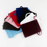 10Pcs/Lot Small Velvet Bags Pink Jewelry Pouch Gift Packaging 20 Colors
