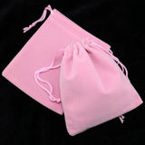 10Pcs/Lot Small Velvet Bags Pink Jewelry Pouch Gift Packaging 20 Colors