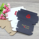 10Pcs 8x6x2cm Kraft/Black Jewelry Box Wedding Favourate