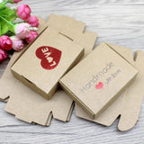 10Pcs 8x6x2cm Kraft/Black Jewelry Box Wedding Favourate