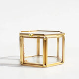 Clear Glass Jewelry Box Tabletop Organizer