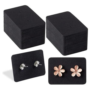 100pcs Earrings Storage Display Cards Paperboard Jewelry Stand Holder