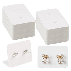 100pcs Earrings Storage Display Cards Paperboard Jewelry Stand Holder