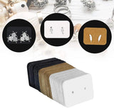 100pcs Earrings Storage Display Cards Paperboard Jewelry Stand Holder