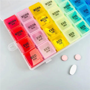 Weekly 7 Days Pill Box Medicine Storage Organizer
