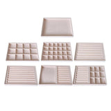 Velvet Jewelry Display Tray Holder Box Organizer for Women