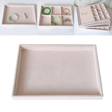 Velvet Jewelry Display Tray Holder Box Organizer for Women