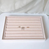 Velvet Jewelry Display Tray Holder Box Organizer for Women