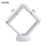 Floating Jewelry Display Case 3D PET Earrings Coin Gem Ring Holder