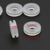 10Pcs Comfort Pads for Clip On Earrings Silicone Earring Ring Cushion