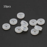10Pcs Comfort Pads for Clip On Earrings Silicone Earring Ring Cushion