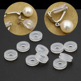 10Pcs Comfort Pads for Clip On Earrings Silicone Earring Ring Cushion