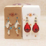 Flower Earring Pack Card Colorful Print Paper Jewelry Earring Card 5*9cm