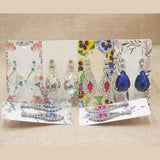 Flower Earring Pack Card Colorful Print Paper Jewelry Earring Card 5*9cm