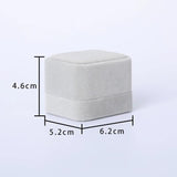 Gray Velvet Suede Ring Jewelry Display Stand Holder