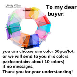 Organza Bags 9x12 cm Wedding Pouches Jewelry Packaging Bags 50pcs/lot