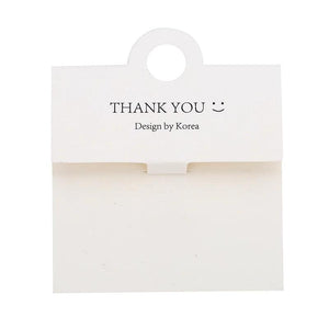 30pcs Blank Paper Ring Cards Holder Packaging for DIY Jewelry Making