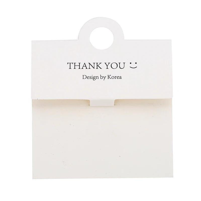 30pcs Blank Paper Ring Cards Holder Packaging for DIY Jewelry Making