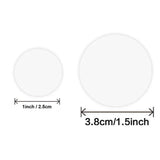500Pcs Round PVC Transparent Sticker for Package and Envelope Seal Labels