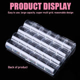 24 Grids Plastic Storage Jewelry Box Nail Container for Beads Earring Organizer