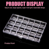 24 Grids Plastic Storage Jewelry Box Nail Container for Beads Earring Organizer