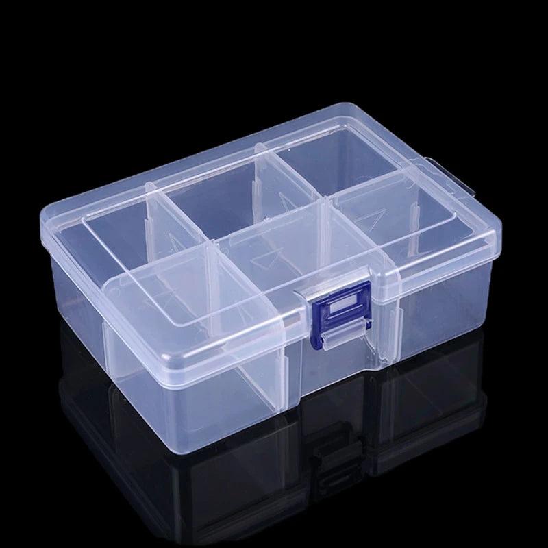 6 Grids Removable Divider Storage Box for Jewelry Earring